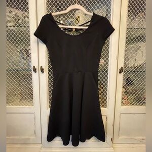 BCX Black Mini Dress with Cross Back